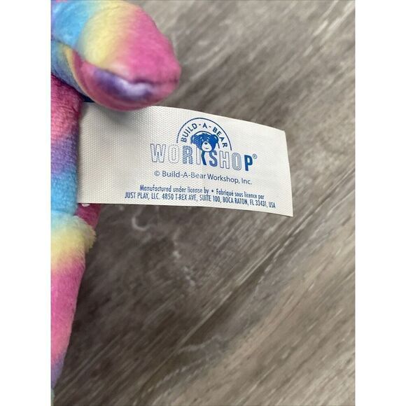 Build A Bear Small Rainbow Bear  Plush Stuffed Animal - Picture 6 of 6